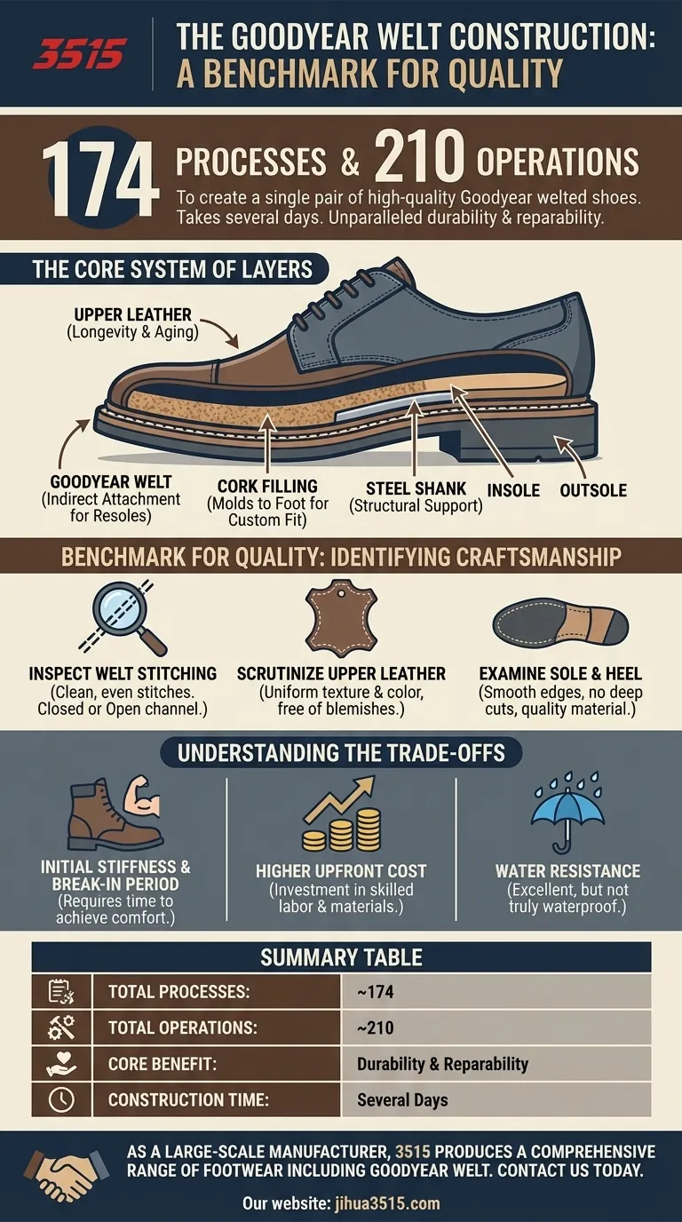 Combien de processus et d'opérations sont nécessaires pour fabriquer une paire de chaussures de haute qualité cousues Goodyear ? Décryptage des 200+ étapes Guide Visuel