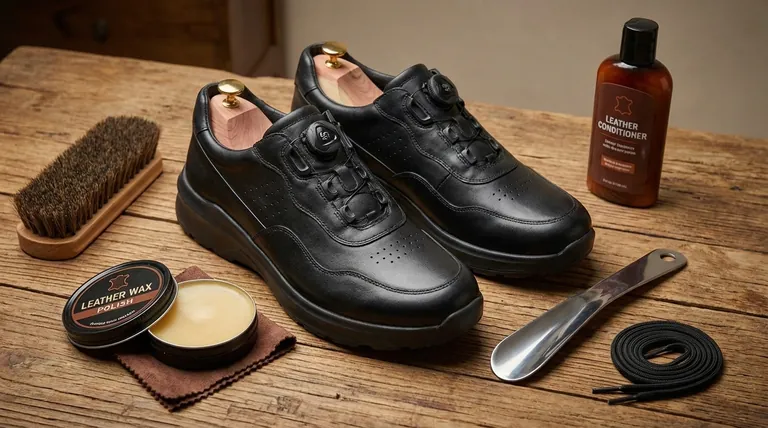 Какие дополнительные средства по уходу за обувью рекомендуются для поддержания обуви Goodyear welt? Основной набор инструментов для долговечности