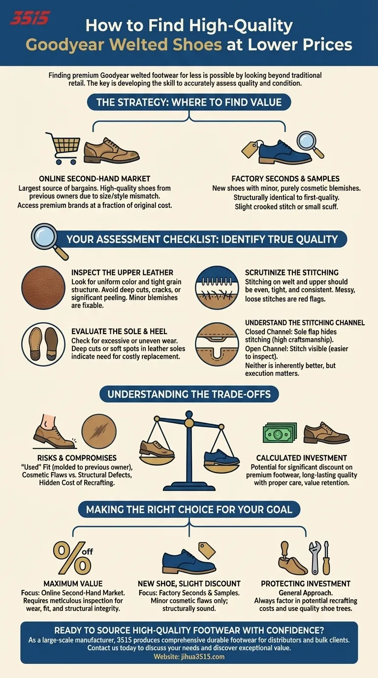 Wie findet man hochwertige Goodyear-Rahmengenähte Schuhe zu niedrigeren Preisen? Ein Leitfaden für clevere, preiswerte Schuhe Visuelle Anleitung