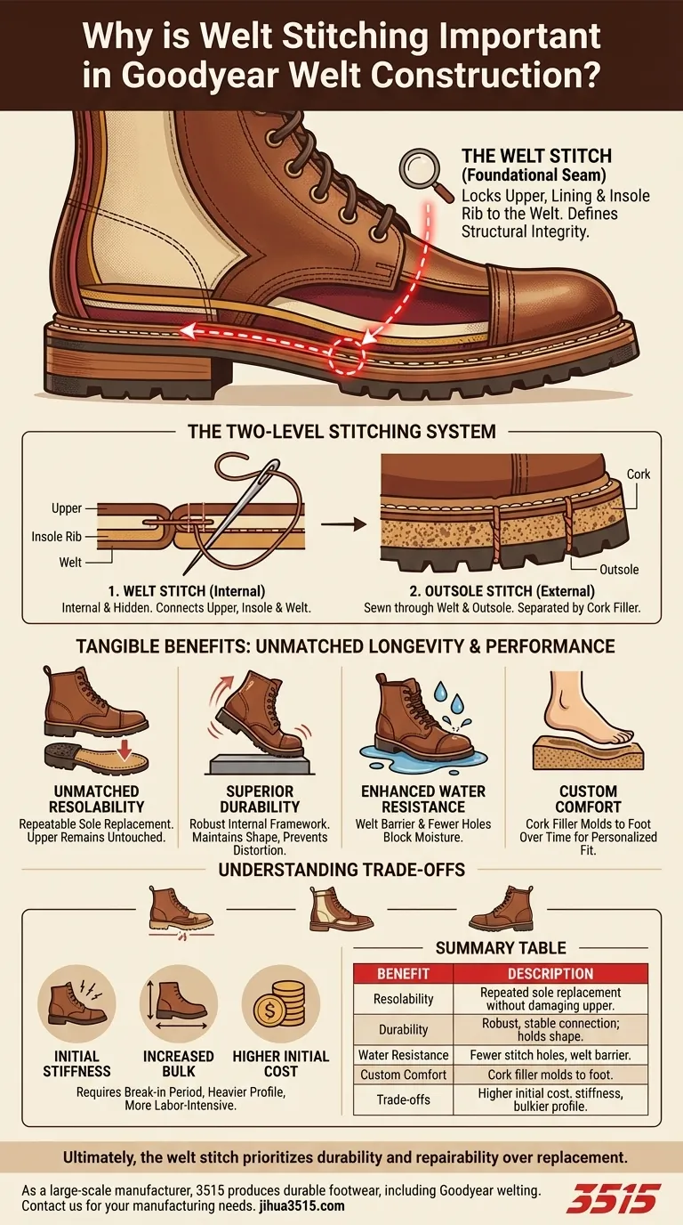 Pourquoi la couture de trépointe est-elle importante dans la construction Goodyear ? La clé de la durabilité et de la réparabilité Guide Visuel
