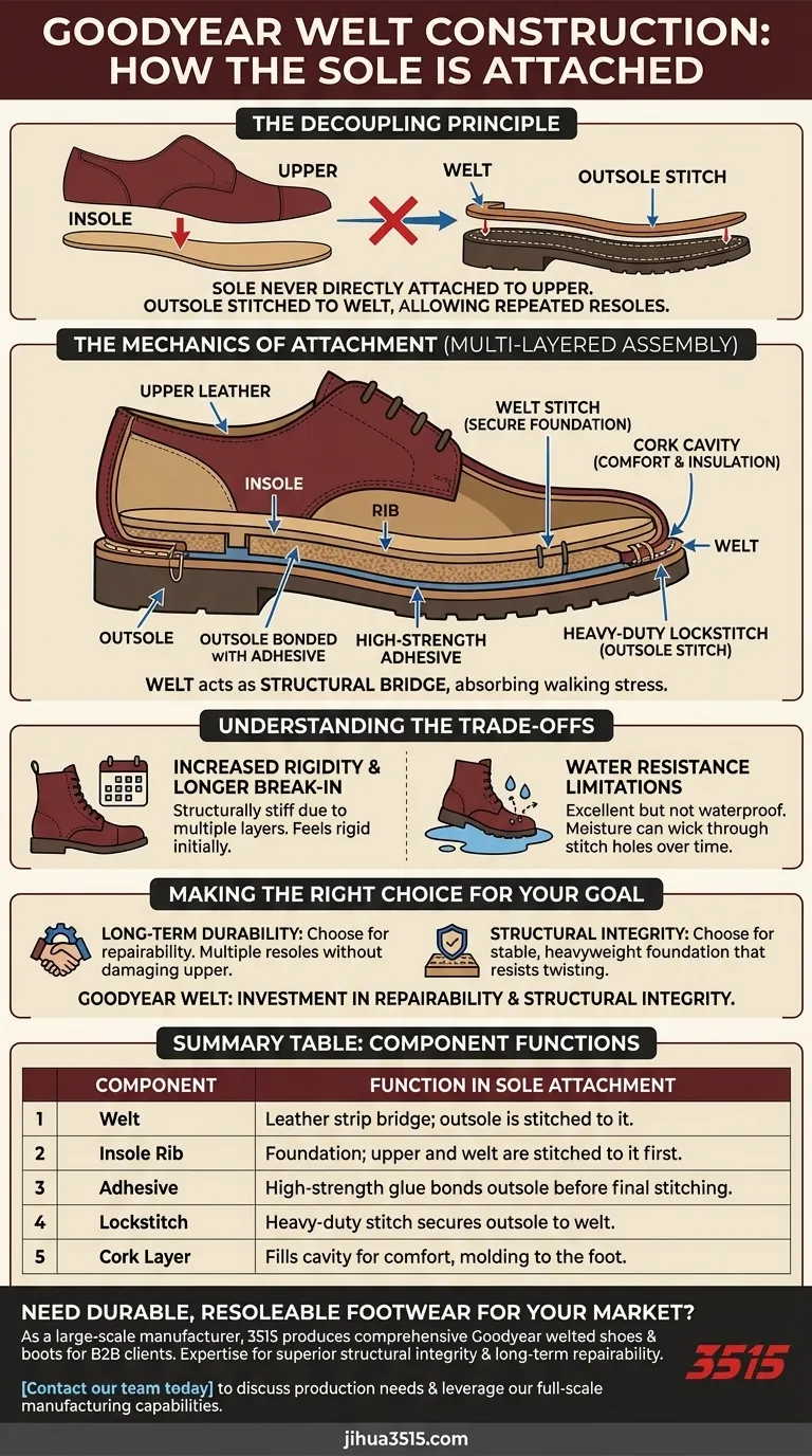 Comment la semelle est-elle fixée dans la construction Goodyear ? Un guide pour une durabilité et une réparabilité supérieures Guide Visuel