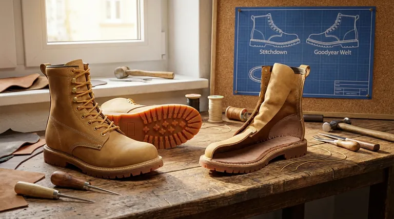 Comment la construction cousue (stitchdown) se compare-t-elle au cousu Goodyear ? Flexibilité vs. Longévité expliquées