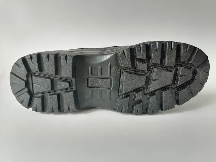 High-traction outsole of the OEM safety boot