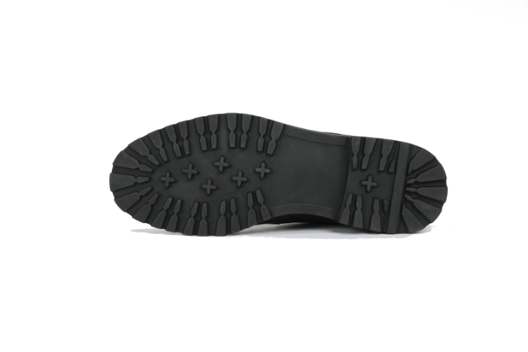 Bottom view showcasing the customizable lug sole for wholesale orders.