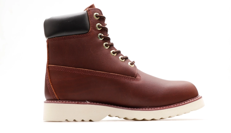 Side view of work boots