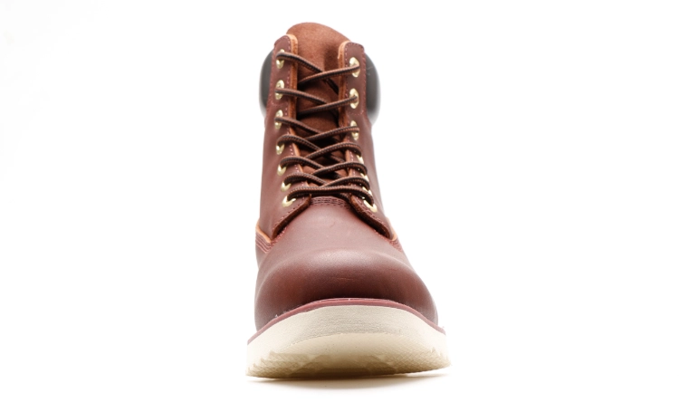 Front view of work boots