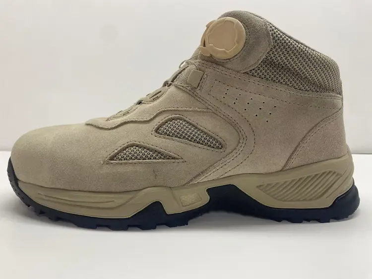 Side of safety shoes
