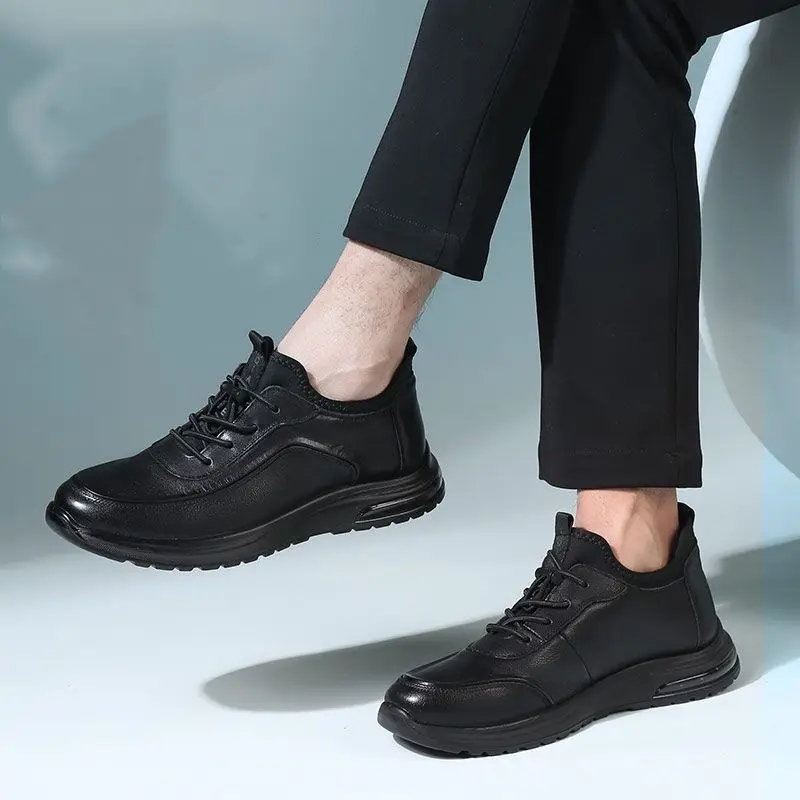 Chaussures habillées en cuir de marque privée avec unité d'air