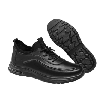 Scarpa in pelle da lavoro con suola moderna e confortevole