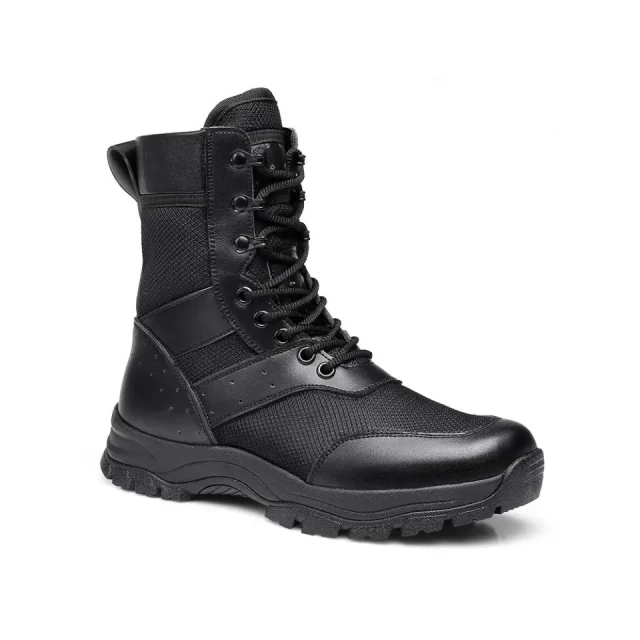 Botte tactique polyvalente et durable avec construction en matériaux mixtes