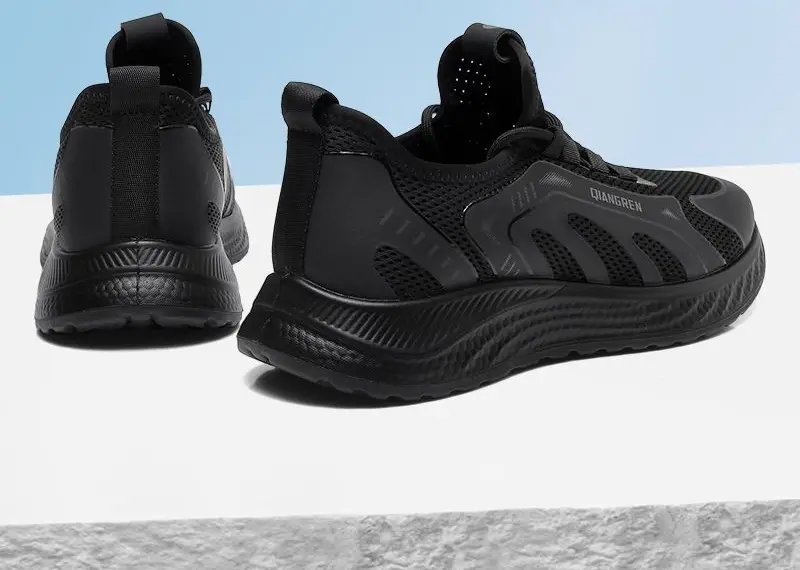 Modèle de chaussure d'entraînement noire pour la fabrication OEM