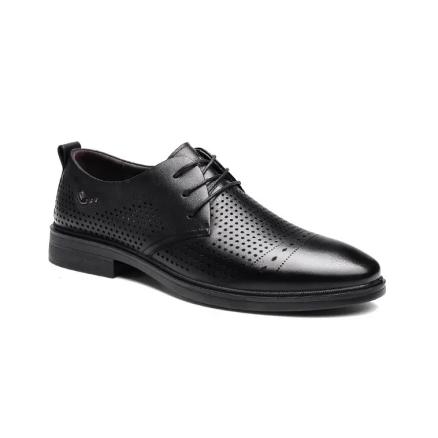 Scarpa Derby moderna traforata da uomo