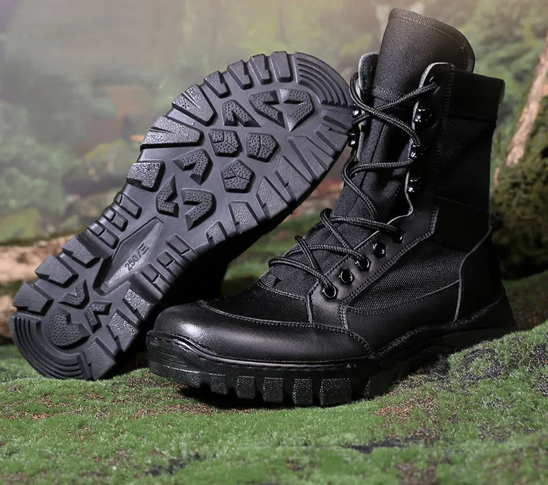 Custom tactical boots with durable construction